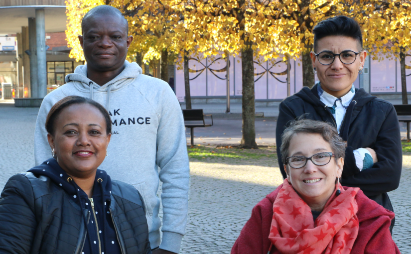 Disabled Refugees Welcome project team, 4 personer