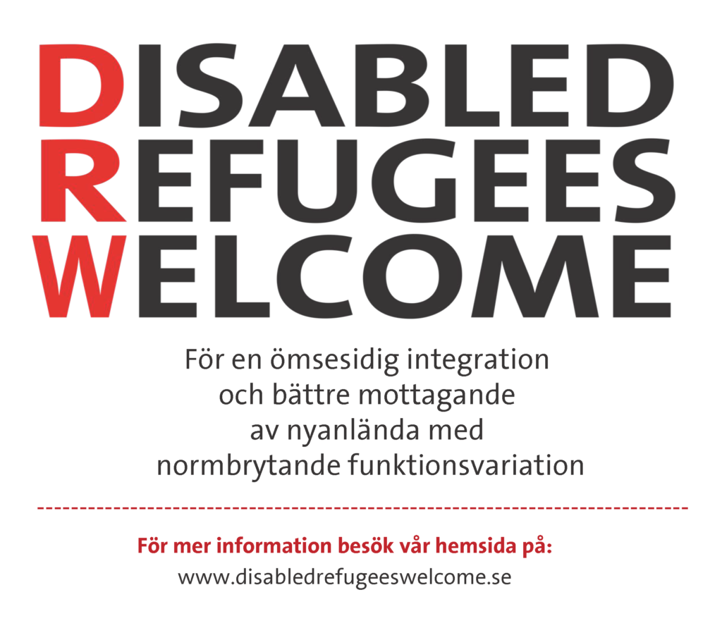 Disabled refugees welcome logo